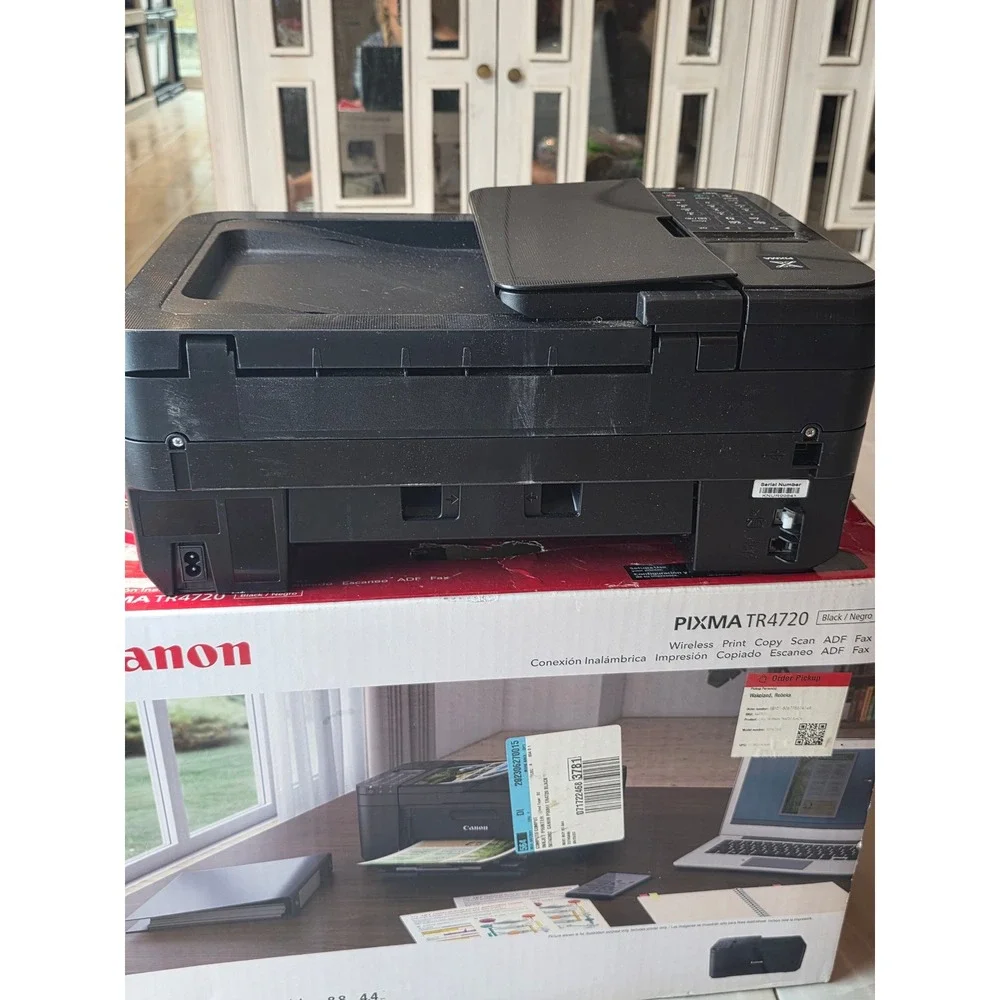 Canon PIXMA‎ TR4720 Wireless All-in-One Inkjet Printer Black Print Copy Scan Fax